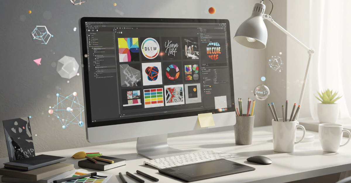 Designer working photoshop